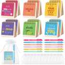 ReliThick 12 Sets 2026 Mini Desk Calendar Gifts Bulk Christmas Employee Appreciation Gifts Small Calendar with Pens Drawstring Bags Present for Coworkers Team Friends Family(Classic Style)