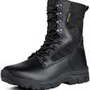 FREE SOLDIER Men's Work Tactical Boots 8 Inches Lightweight Combat Boots Durable Suede Leather Military Boot Desert Boot Size 11