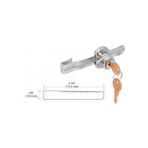 C.R. LAURENCE 963L CRL Chrome Tamper Proof Sliding Glass Door Lock with Standard Ratchet Bar