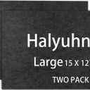 8 MM Thick Felt Furniture Pads (Non-Adhesive), 15 x 12 Black Felt Sheets for Home and Office, Cuttable Furniture Pads for Hardwood Floors, Thick Square Sheets for Crafts  2Pack