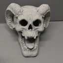 Stanbroil Fire Pit Demon Skull Gas Log for Ventless & Vent Free, Propane, Gel, Ethanol, Electric, Outdoor Fireplace and Fire Pit, Halloween Decor - Patent Pending (White)