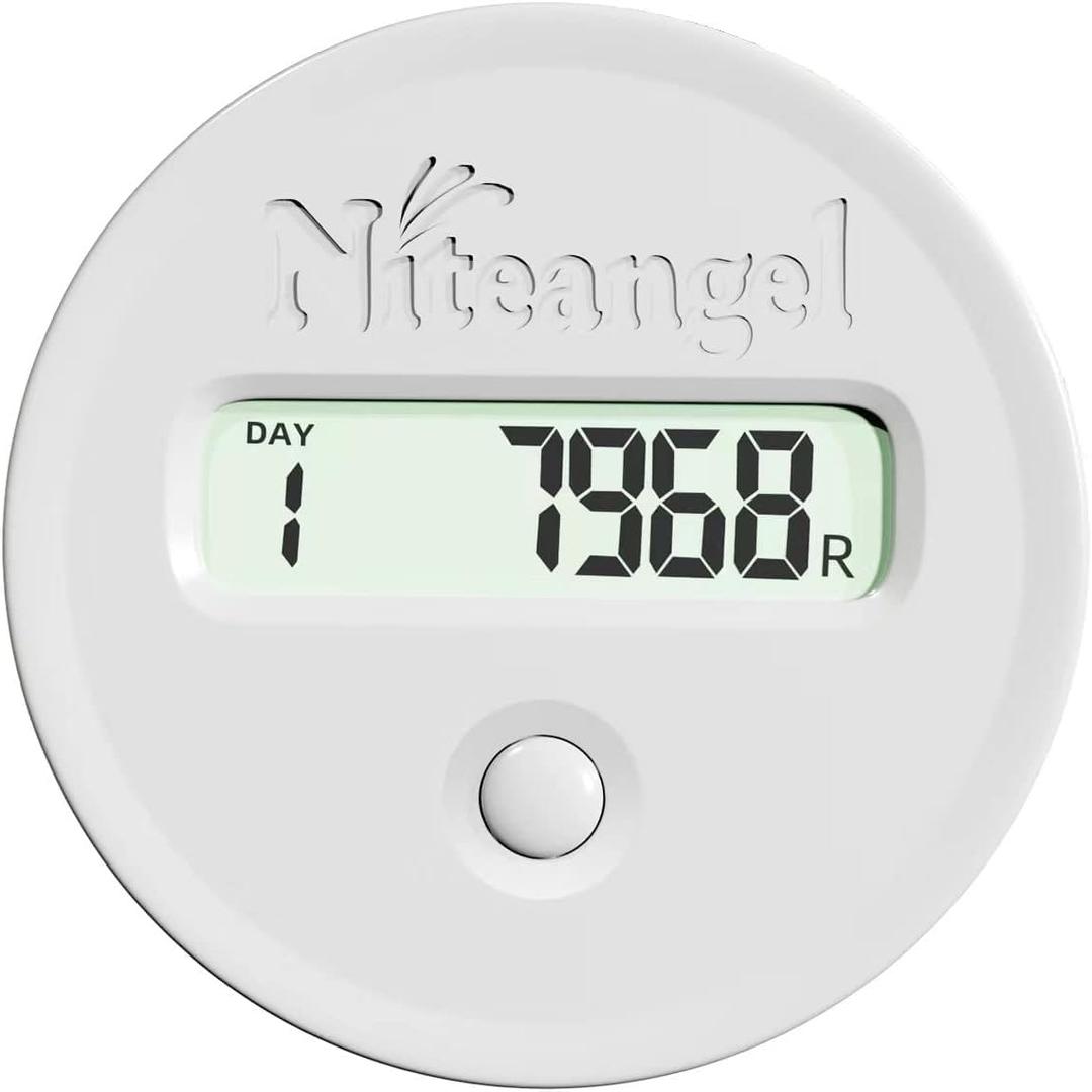 Niteangel Accurately Hamster Wheel Pedometer - Small Animal Step Counter for Super-Silent Acrylic & Wooden Wheels