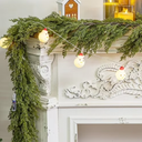 Artificial Pine Garland Soft PVC Realistic Pine Garland for Xmas Fireplace Door Decoration