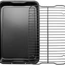 Foodi Non-Stick Bakeware Set, Repalcement for Ninja Foodi NeverStick Cookware with 15'' x 10'' Baking Sheet & Cooling Rack, Food Grade - No PFOA, Oven Safe up to 500⁰F, Dishwasher Safe