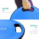 Wobble Exercise Balance Board, No-Skid Surface
Exercise Balance Stability Trainer, Portable Balance Board with Handle for Workout Trainer,No-Skid Surface,15.7"