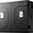 Spider Farmer 8x4 Grow Tent, 96"x48"x80", with Hook for Controller, 1680D Thicken Mylar Canvas, Enlarged View Window, Waterproof Floor Tray for Indoor Hydroponic Growing for SF4000, SE5000, G5000