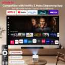 XGODY N8 Smart Projector with WiFi and Bluetooth, 4K Support, Built in Apps