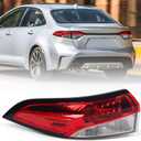 Huray Outer Tail Light Assembly for Toyota Corolla 2020-2025 Tail Lamp Replacement 8156002C10 Driver Side (Left)