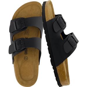 CUSHIONAIRE Lane Cork Slide Women's Sandals, Comfortable Sandals for Women
Molded Cork Footbed, Slide Sandals for Women, Adjustable Buckle, Sandals for Wide Feet, Cushioned Sandals for Women, Open Toe 12