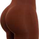 SHAPELLX Tummy Control Shapewear High Waisted Womens Shapewear Underwear Seamless Waist Slimmer Shorts Body Shaper Brown L