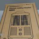 Milkhouse Space Heater, 1300W/1500W Electric Heater with Thermostat, 3 Heat Settings, Safe and Quiet for Home Garage Workshop Warehouse, Black