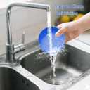 Cherry Pitter Tool - Cherry Seed Remover for Multiple Cherries, Easy Push Press One-Hand Operation, Perfect for Canning, Baking & Jam Making (Blue)