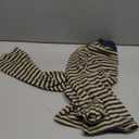 Y2k Womens Striped Cropped Shirt Drop Shoulder Long Sleeve Crewneck Sweatshirt Fairy Grunge Sweater Tops Streetwear (Medium)