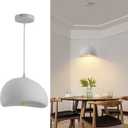 11.8in Wabi Sabi Pendant Light, Kitchen Island Lighting Fixture Ceiling Mount Japanese Lamp Japandi Chandelier for Dining Living Room Hallway Bedroom Restaurant Hanging Lamp, White 1 Pack