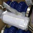 26" Blue Table Lamp Set of 2 with Rotary Control, Ceramic Table Lamps Classic Beside Lamps Nightstand Lamp Modern Table Lamp for Living Room,LED Bulbs Included