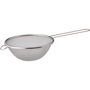 HIC Kitchen Fine Mesh Strainer With Helper Handle, 18/8 Stainless Steel, 6-Inch, For Sifting, Draining, And Straining Pasta, Vegetables, Stocks, And Sauces