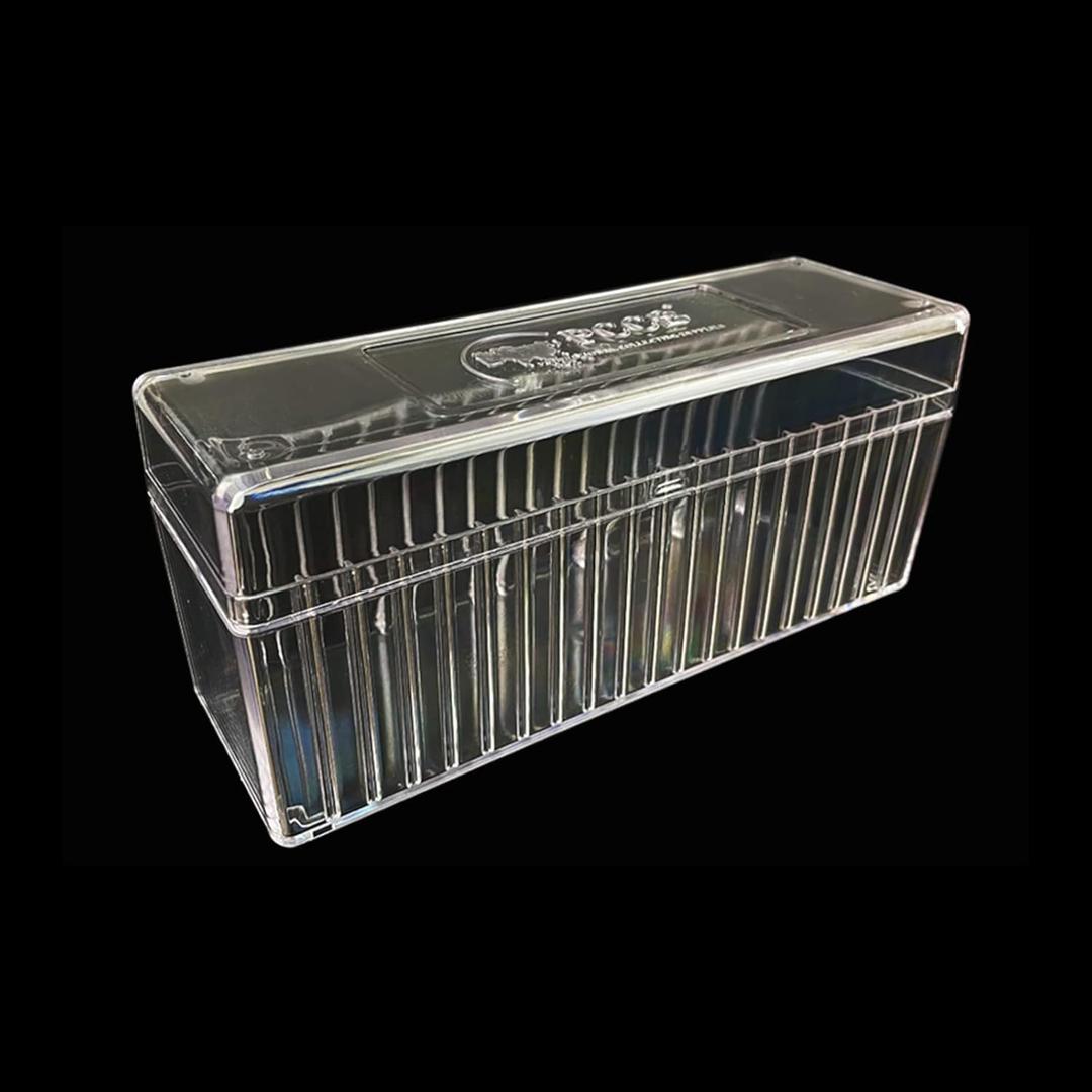 MUDOR 4 Pack Coin Slab Storage Box, Transparent Plastic Holder Case Compatible with 20 Slab PCCB PCGS, Olny Box