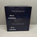 32 Piece Food Storage Container with Lids (16 Containers + 16 Lids) - Plastic Food Containers with Lid, Airtight Leak Proof Snap Lock, BPA Free Storage Containers (Transparent - 32 Pcs)