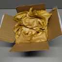 Bailarina 80 Pack Gold Satin Napkins,17x17 Inches Wedding Napkins Square Soft Silky Table Napkins Bulk Decorative Elegant Cloth Napkin for Party Decoration, Banquet,Wedding,Graduation