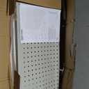 Amazon Basics Rectangular Metal Pegboard Wall Organizer, Tool Storage Organization System, Rust and Scratch Resistant, 48-Piece Kit, Gray