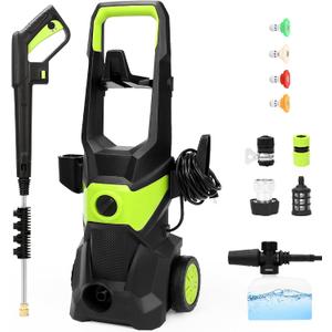 2025 Electric Pressure Washer, 4800 PSI 3GPM Power Washer with 4 Quick Connect Nozzles, High Pressure Cleaning Machine with Foam Cannon for Cars/Fences/Driveways/Patios/Home Cleaning