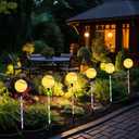Solar Stake Lights, Outdoor Baseball Theme LED Lamp for Garden Yard Pathway Patio Walkway Landscape Festive Party Decor