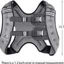 2 x Prodigen Weighted Vest for Women and Men 8 12 16 20 25 30 Lbs with Reflective Stripe and Double Adjustable Buckle Straps Weight Vests for Strength Training, Jogging, Cardio, Weight Loss