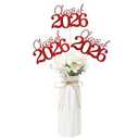 7 PCS Graduation Class Centerpieces Black Class of 2026 Graduation Centerpieces, 2026 Centerpieces for Tables Cake Toppers
