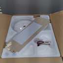 42 Inch Ceiling Fans with Lights and Remote, Low Profile Ceiling Fan with Light Flush Mount, Reversible, 6 Speeds, 3CCT Dimmable White Ceiling Fan for Bedroom Dinning Room Indoor