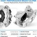 Brake Calipers Set for Dodge Nitro 2007-2010, for Jeep Wrangler 2007-2017, Wrangler JK 2018, Liberty 08-12, Front/Rear Left and Right Side, Replace#18-B5045 18-B5044 18-B5046 18-B5047, 4PC w/Bracket