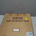 TOBTOS UPF 50+ Pop Up Beach Tent, Easy Set Up Beach Umbrella, Sun Shelter for 2-3 People UV Protection Portable Sunshade, Baby Canopy Cabana, Lightweight with Carry Bag, One Size