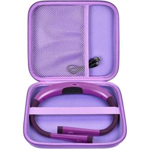 GWCASE Case Compatible with Glocusent/for Vekkia/for LITOM/for LEDGLE/for TAKKUI/for TSINGREE LED Neck Reading Light Book Light for Reading. Storage Carrying Holder for USB Cable - Purple (Box Only)