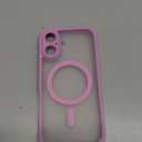 TOCOL Magnetic for iPhone 16 Case, Upgraded Full Camera Protection, Compatible with Magsafe, Drop Protection, Translucent Matte Back Bumper Phone Cover 6.1-Inch (Peony)