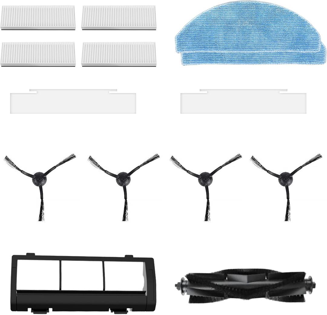 Tikom Brushes & Filters Accessories Kit, Only for G8000 Max and 2025 Year L8000 Pro & L8000 Plus Robot Vacuum