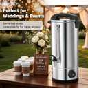 50 Cup 8L Stainless Steel Commercial Coffee Urn and Hot Water urn