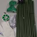 Pack of 1, Garden Trellis for Climbing Plants Outdoor, Cucumber Trellis, A Frame with Netting and Twist Tie, Green