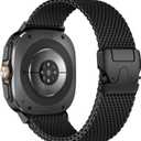 Milanese Loop Metal Bands for Samsung Galaxy Ultra Watch Band 2025/2024,Stainless Steel Magnetic/Parachute Mesh Titanium Strap Men Women for Samsung Galaxy Watch Ultra 47mm Band Correa Reloj