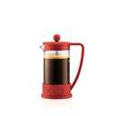 Bodum 34oz Brazil French Press Coffee Maker, High-Heat Borosilicate Glass, Red - Made in Portugal