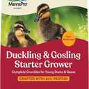 Manna Pro Duck Starter Grower Crumble | Non-Medicated Feed for Young Ducks | Supports Healthy Digestion | 25 Pounds, EXP: 06/30/2026