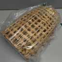 Woven Water Hyacinth Hanging Basket Door Hanging Basket Wall for Home Garden Farmhouse (Water Hyacinth)