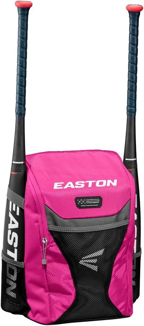 Easton | FUTURE LEGEND Backpack Equipment Bag | Baseball/Softball | T-Ball/Rec/Travel | Multiple Styles (Pink)