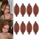Cuban Twist Hair Extensions 12Inch 8Packs Short Spring Twist Crochet Hair Synthetic Marley Twist Braiding Hair for Black Women(12Inch,8Pack,#350)