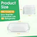 2026 Upgraded WR71X38318 Refrigerator Door Shelf Bin for GE, Replacement Part WR71X24428 4975917 AP7175677 PS16619590 EAP16619590