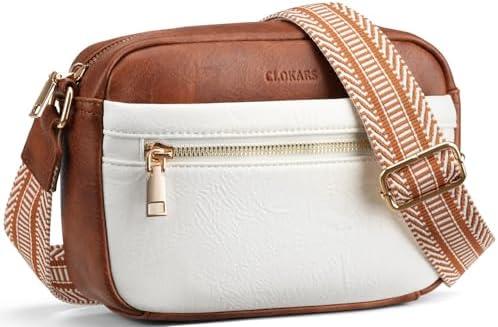 CLOKARS Crossbody Bags for Women Purse, Vegan Leather Small Handbags Cross Body Shoulder Bag, Birthday Gifts for Women