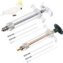 OBANGONG 2 Sets Hand Feeding Syringe for Birds, 20ml & 10ml, Plastic, Non-Sterile, 1 Count