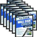 Magnetic Sign Holder & Picture Frame 8.5 x 11, 12 Pack