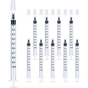 50Pcs 1ml Syringes with Caps Oral Dispenser Individually Sterile Warpped for Medicine Dropper, Colostrum Collect Feeding Pets, Measuring Liquids, Scientific Labs, Plant Watering