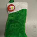 Fluffy Christmas stocking for Gifts, Green