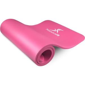 ProsourceFit Extra Thick Yoga and Pilates Mat (13mm), 71-inch Long High Density Exercise Mat with Comfort Foam and Carrying Strap
