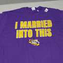 LSU Tigers I Married Into This Logo Officially Licensed T-Shirt, XXL